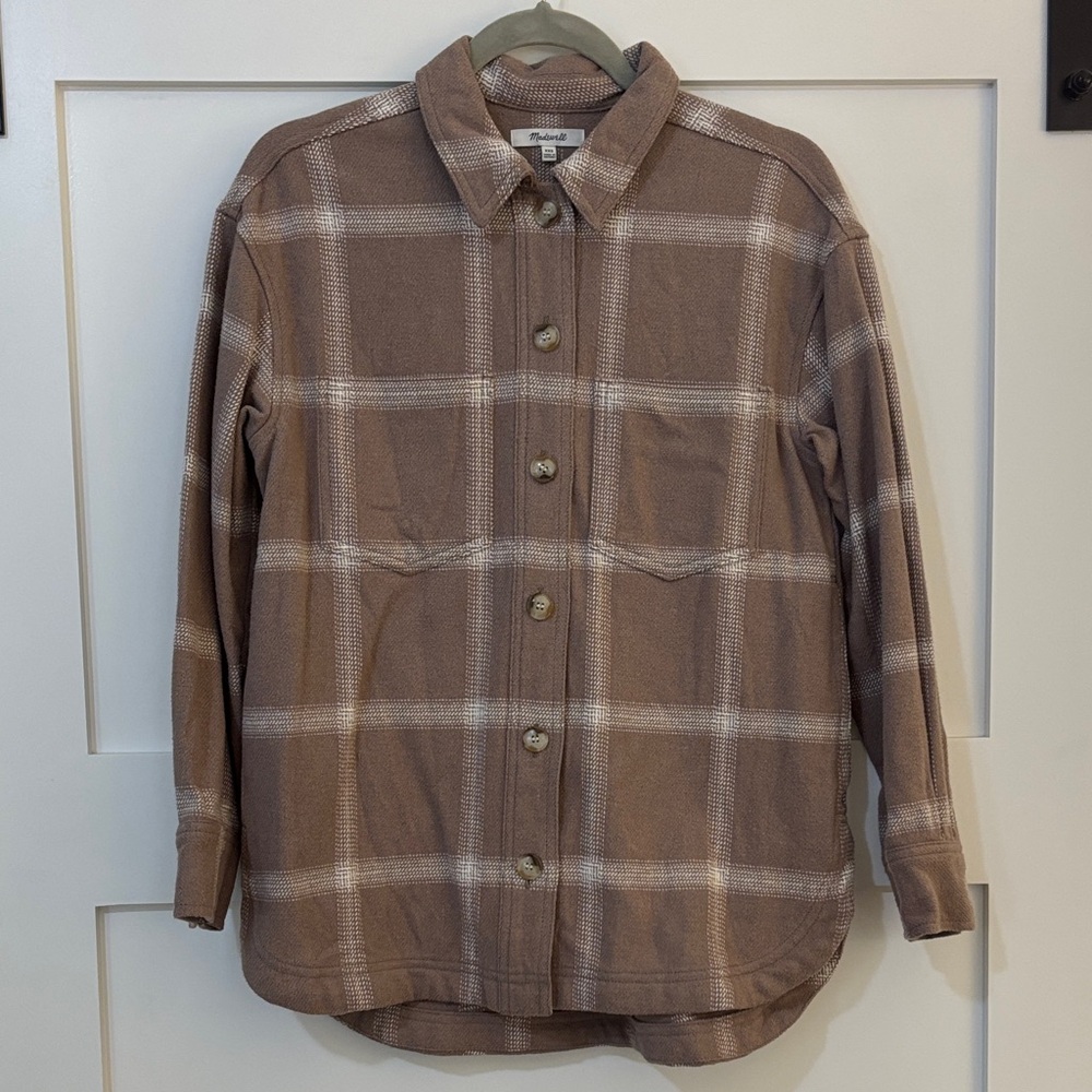 Madewell Flannel Plaid Button-Up Shirt